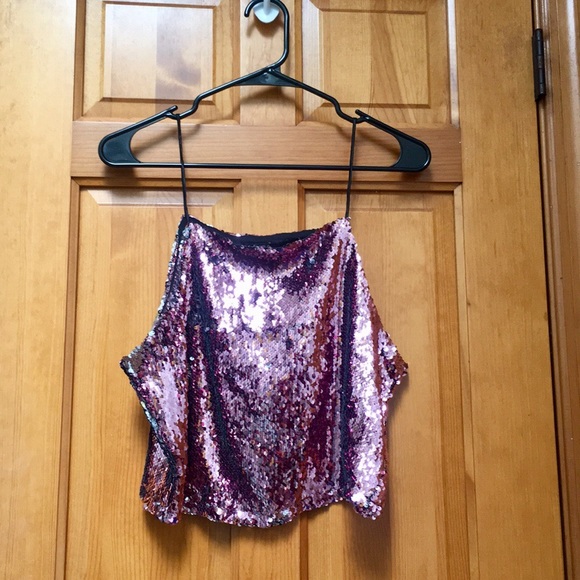 Forever 21 Tops - F21 Sequin Crop Tank Forever 21 Tops - F21 Sequin Crop Tank